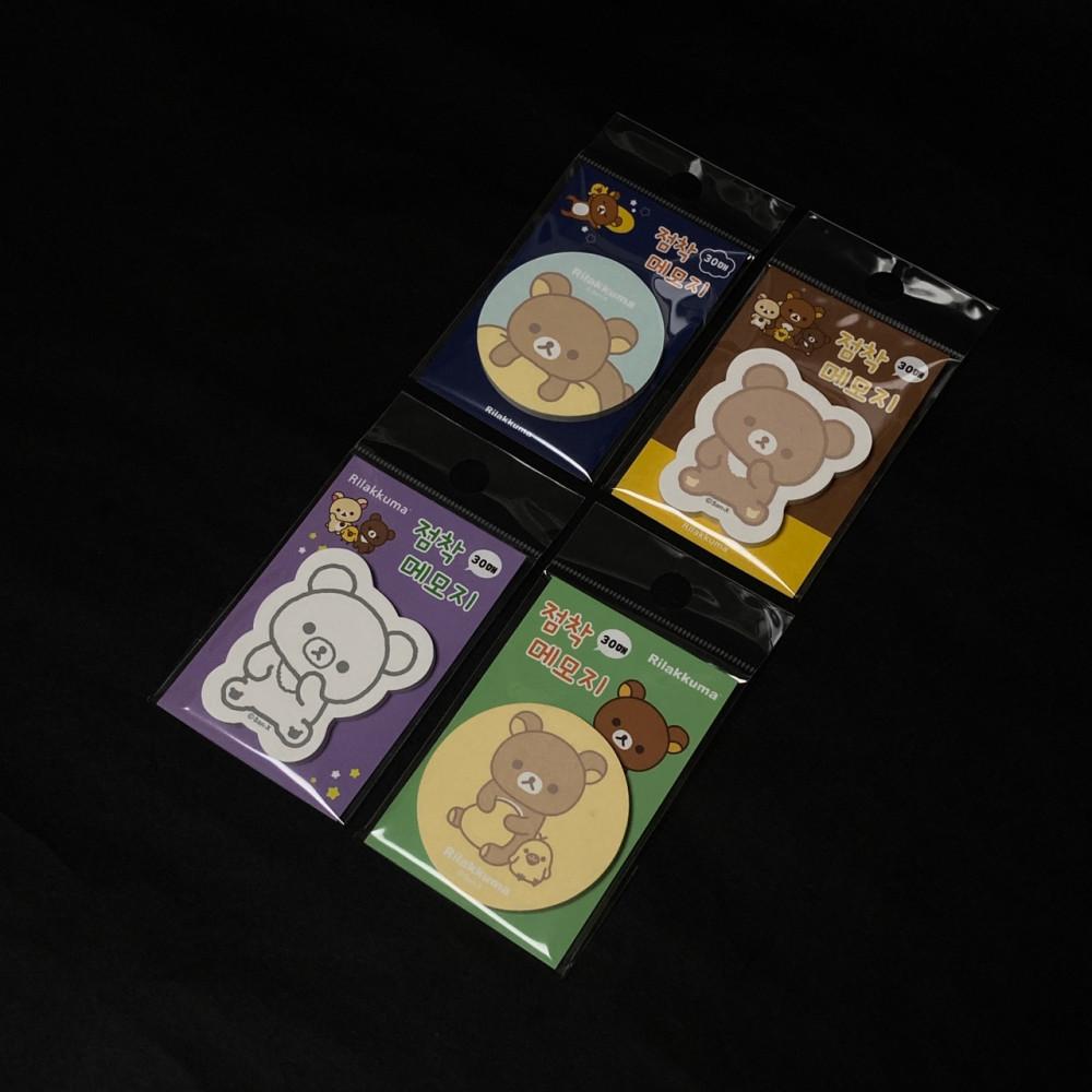 리락쿠마 미니 점착 메모지 (택1)