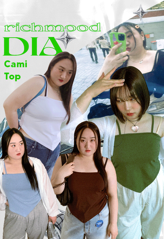 다이아 triangle cami t (5color)