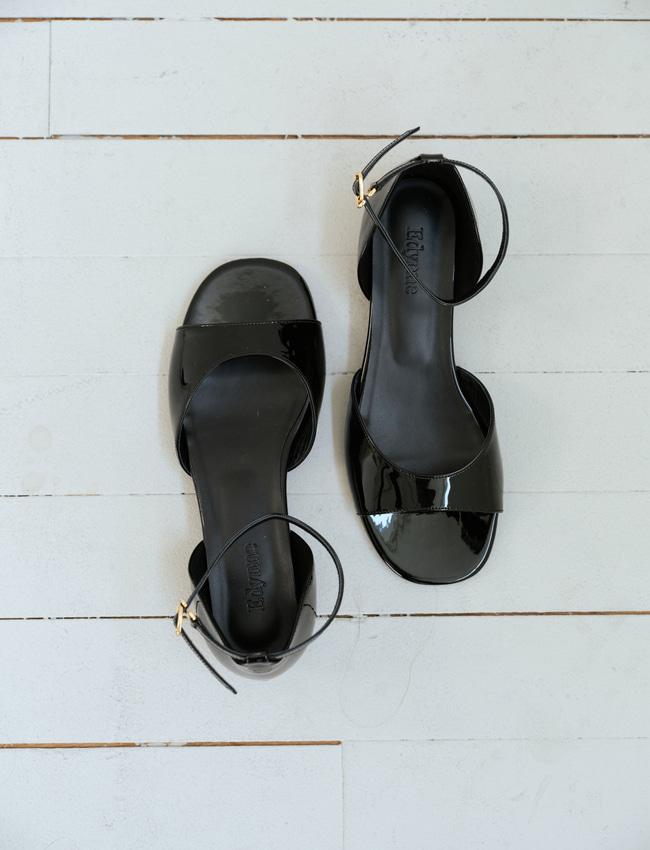 Patent mary jane sandal - Edynne
