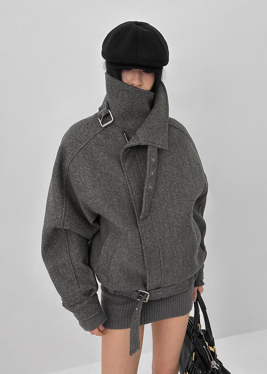 싯프 하이넥 버클 누빔점퍼 (2온스)