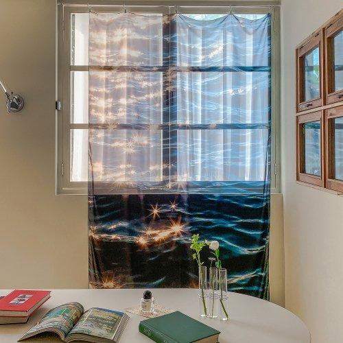 느긋한 오후의 기록 인테리어 패브릭 쉬폰 포스터  / 75번 Written on water #4(142-225cm)