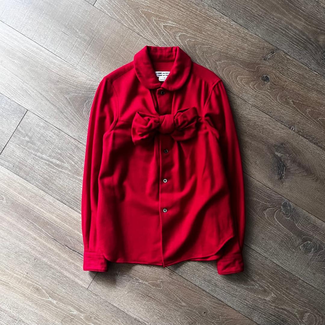 Ribbon Motif Wool Blouse | 후루츠패밀리