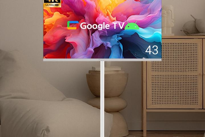 무빙큐빅스 화이트에디션 43인치 4K UHD 구글 스마트 삼탠바이미 SET