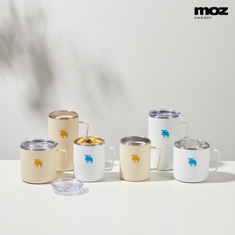 MOZ 스웨덴 316스텐 이중진공 캠핑 트라이탄 보온머그컵 텀블러 360,480,600ml