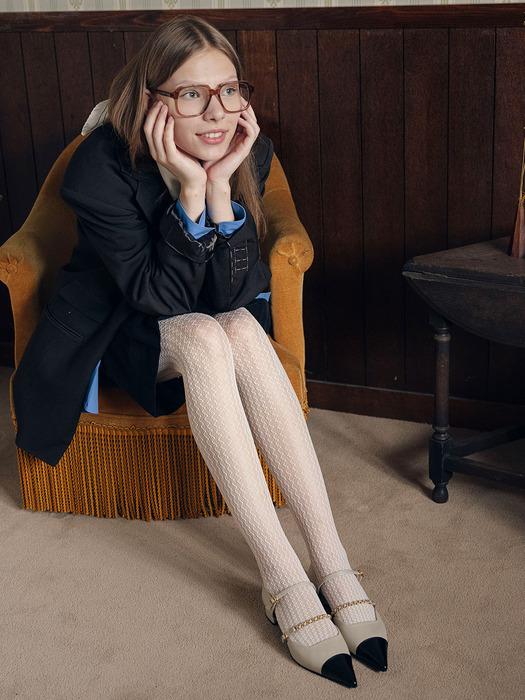 [단독]Daze Lace Stocking Ivory