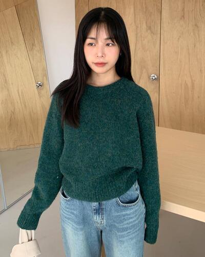 제오 라운드 니트 ( 4color )