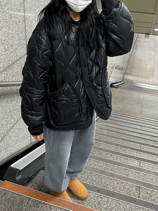 [주문 폭주] 그로빙 퀄팅 자켓