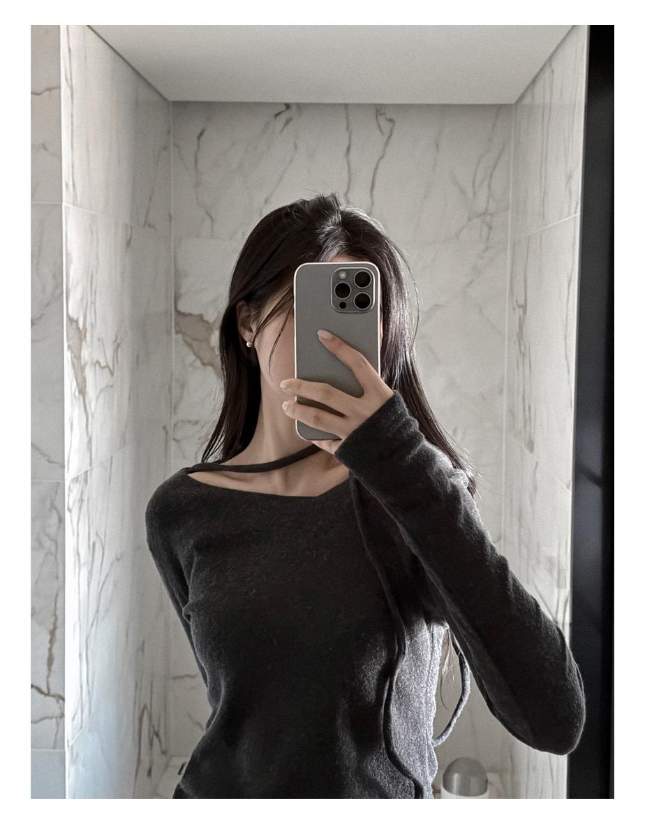 루나 언발 스트랩 탑(4colors)