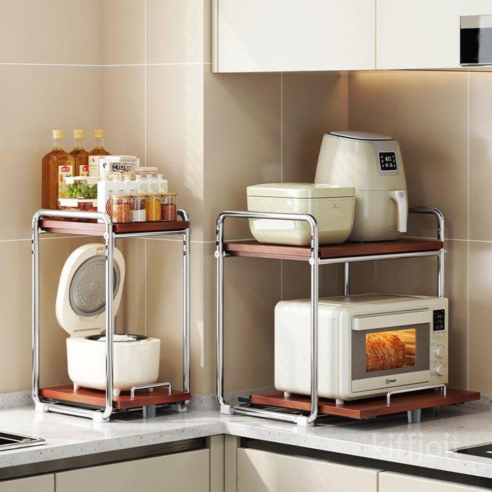 굿즈컴바인 스토어 주방 슬라이딩 원목 보관거치대