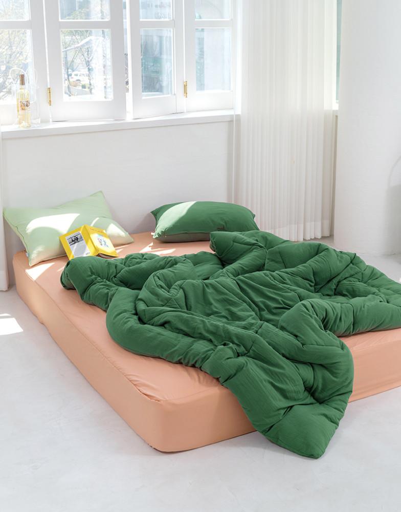 몽글 구름 먼지없는 항균 워싱 옥수수솜 사계절 차렵이불 세트 Q