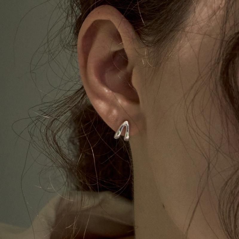 Duet Ring Earrings SILVER SE302S