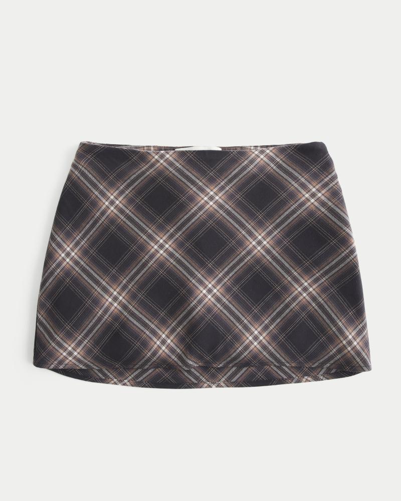 High-Rise A-Line Mini Skort