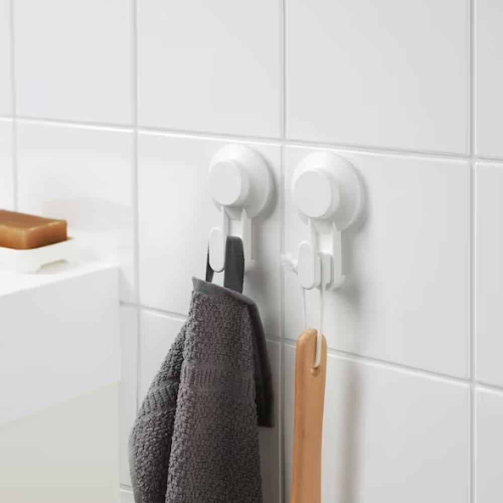 이케아 TISKEN 티스켄 흡착식 후크 2개