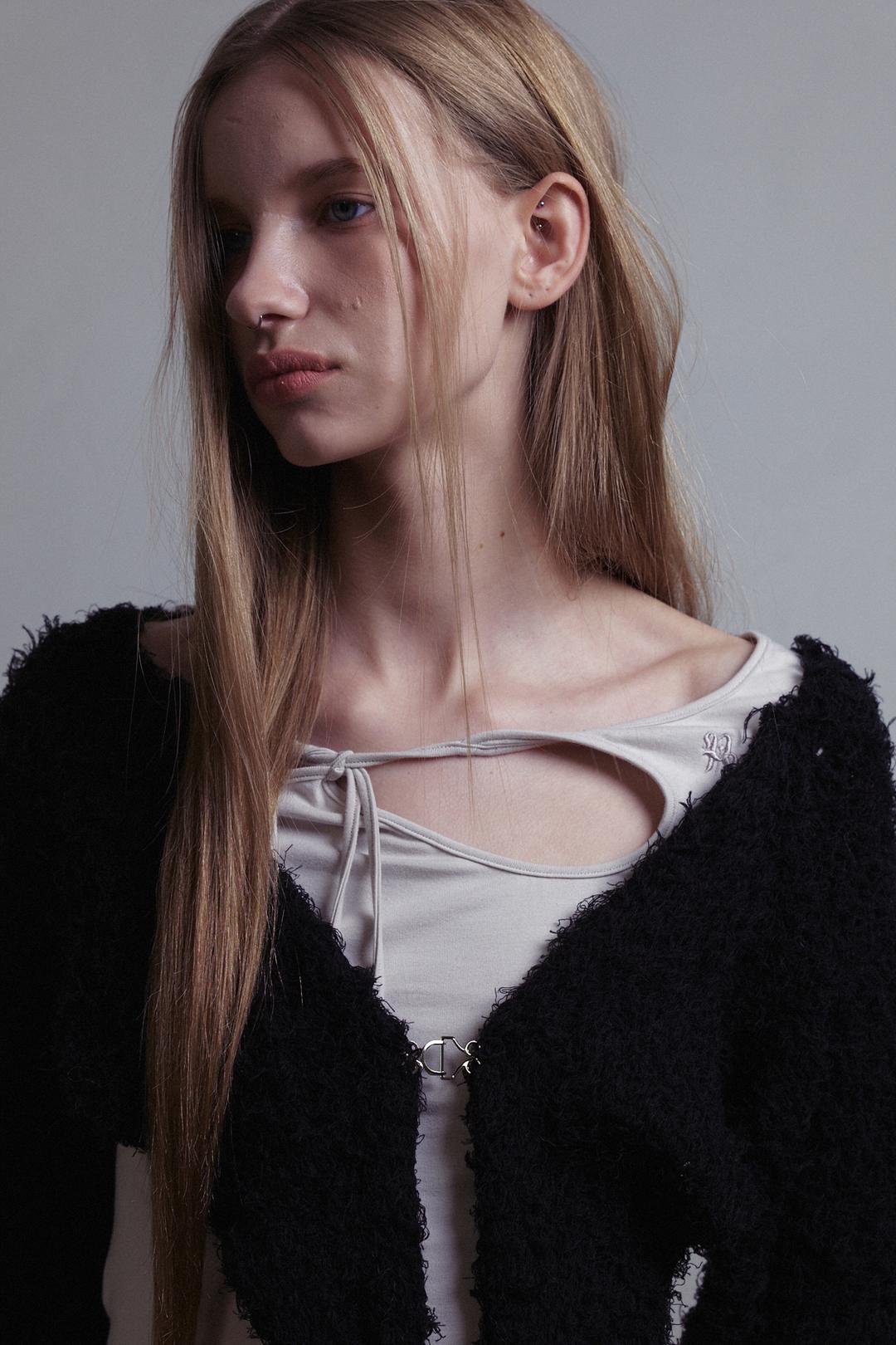ORCHID TOP light grey [10.12 Pre-order delivery]