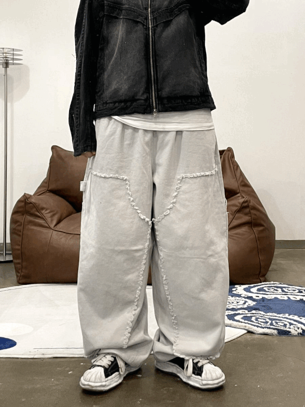 (5COLOR) 데끼카펜터 벌룬팬츠 (스트링팬츠)