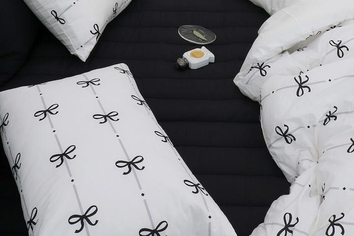 메종드 리본 알러지케어 사계절 순면 차렵이불 세트 SS/Q/LK 5컬러