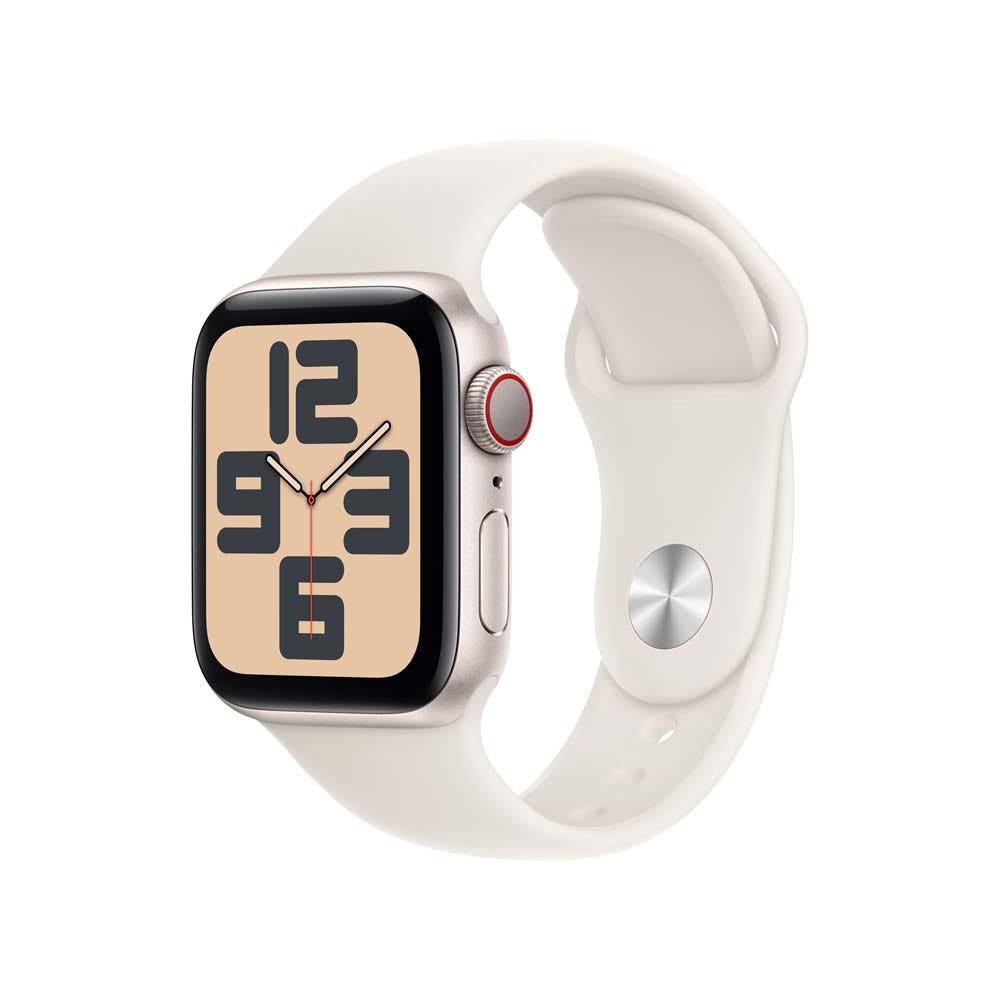 Apple 애플워치 SE 40mm 셀룰러 스타라이트 알루미늄 스타라이트 스포츠밴드 - S/M (MXGJ3KH/A)