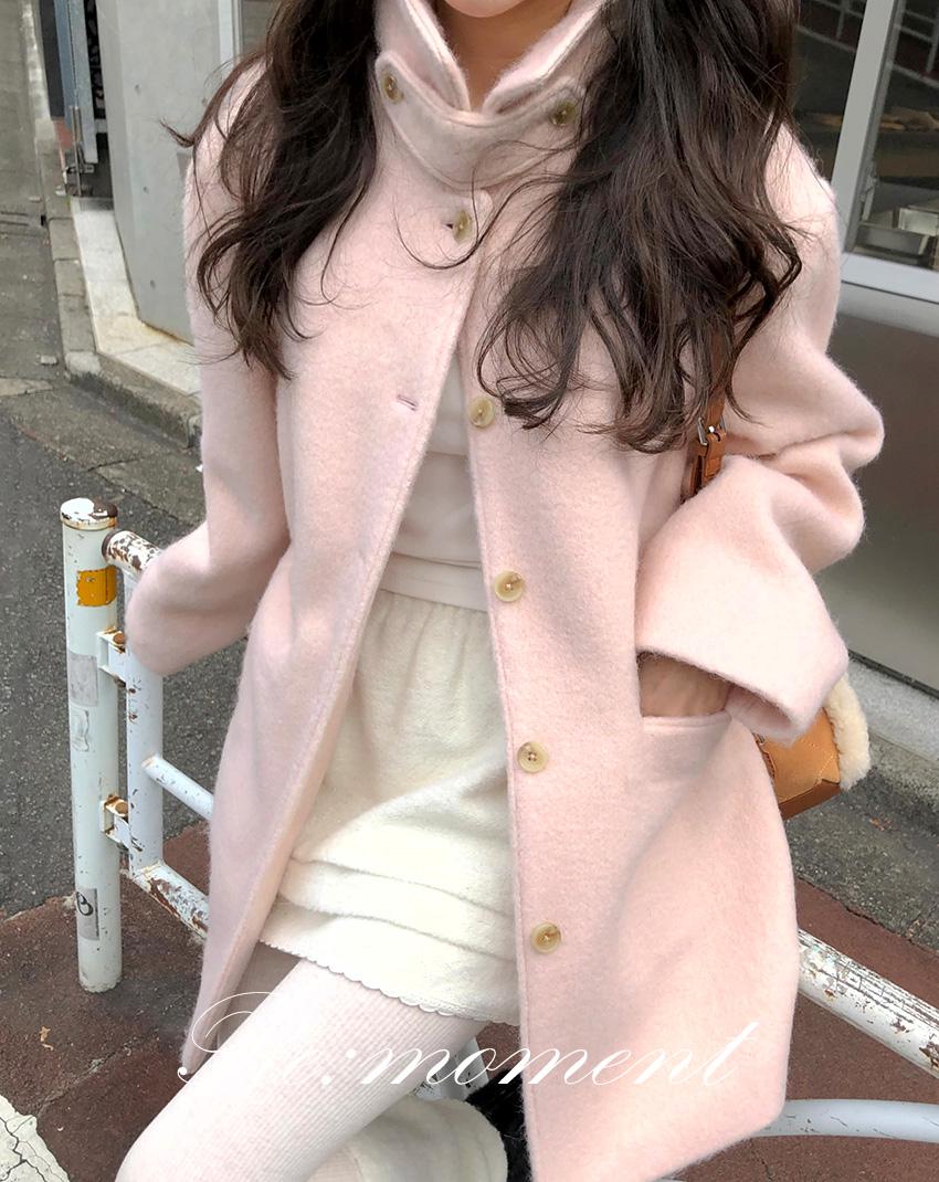 (릴스 문의 폭주!) [RE:MOMENT/당일발송] made. 맨튼 모헤어 하프 코트 2color!(하이퀄리티/울코트/겨울아우터/연말룩)