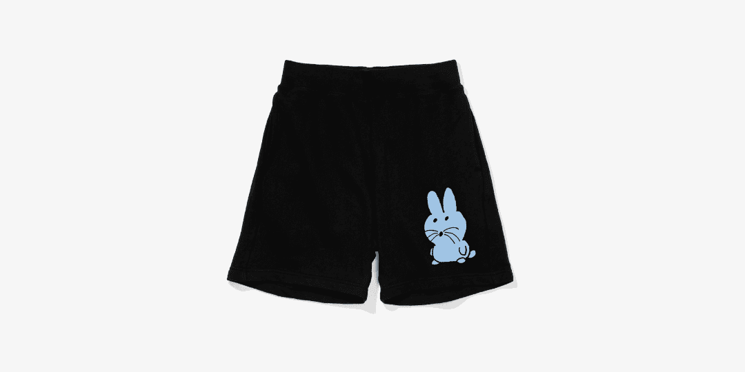 파란 토끼 스웨트 쇼츠