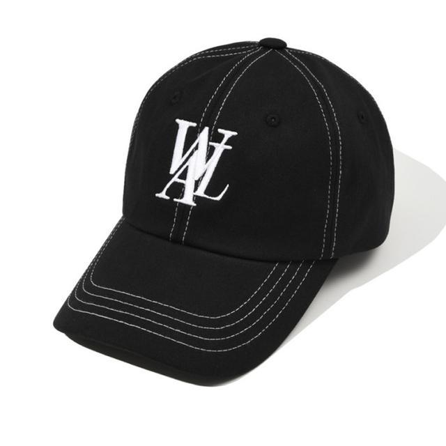 우알롱 시그니처 볼캡 스티치 블랙