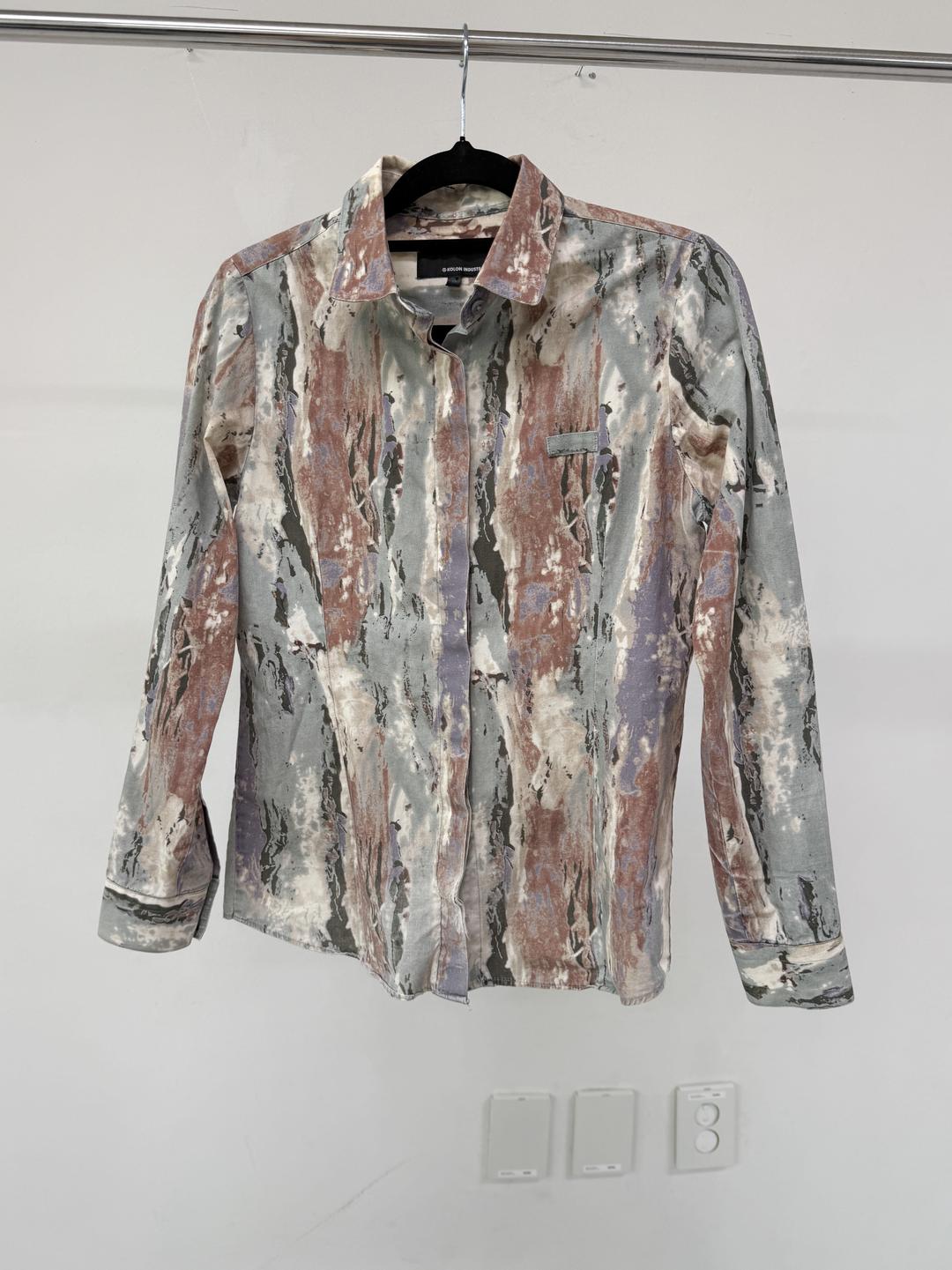 863. Slim Pattern Shirt