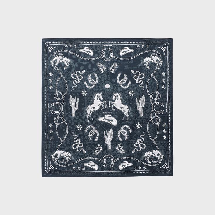 TVH WESTERN PATTERN BANDANA NAVY