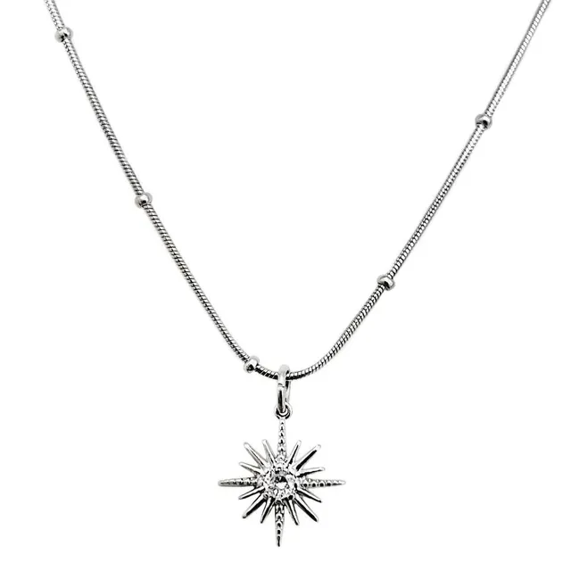 Lightning Necklace 라이트닝 반짝이 번개 큐빅 별빛 네크리스 목걸이