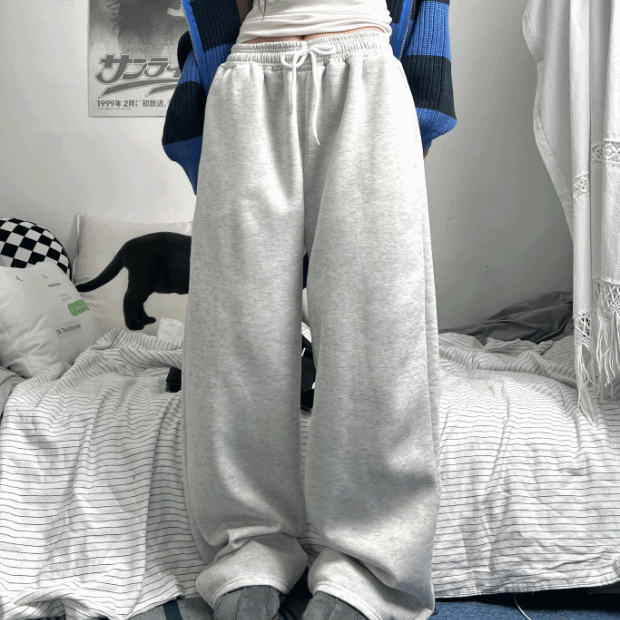 sweat wide pants (기모)