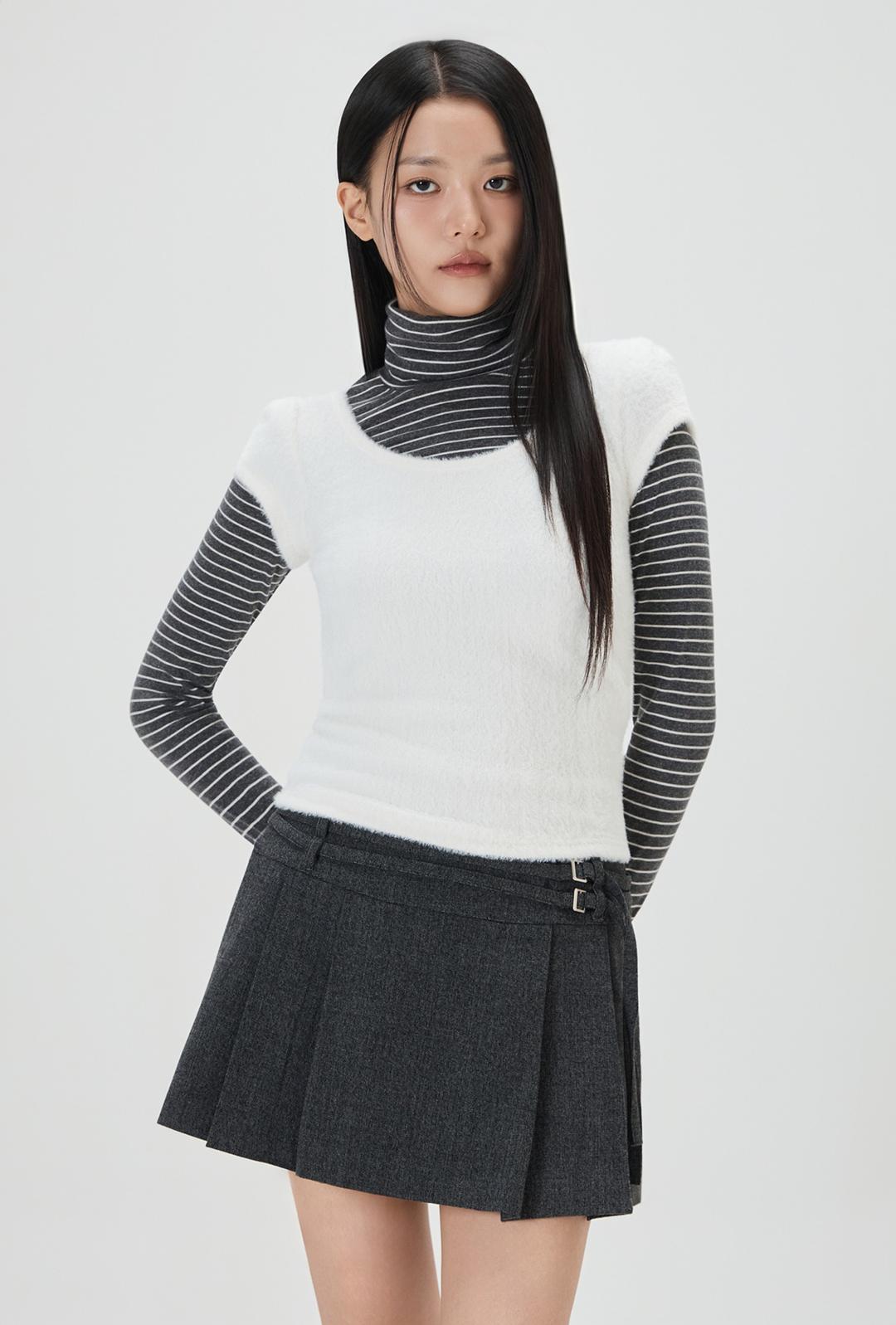 헤어리 반팔 티셔츠_MIWLWG107A