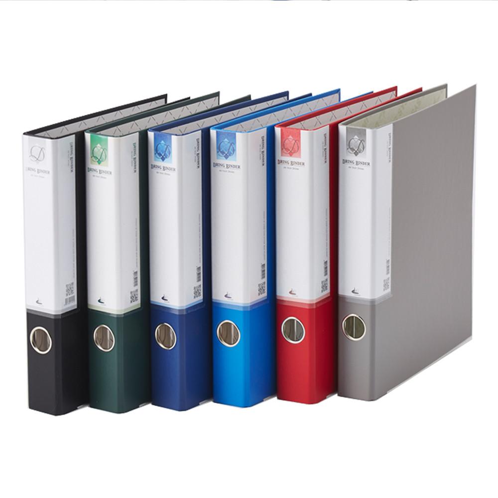플러스샵 3공 D링 바인더 A4 세로형 6색상 합지 4종
