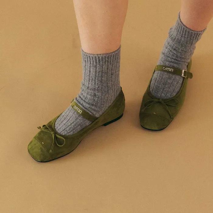 omn Flat Shoes _Olive