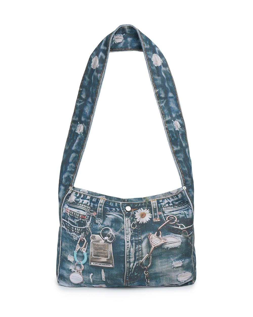 Denim Digtial Printing ECO BAG Blue