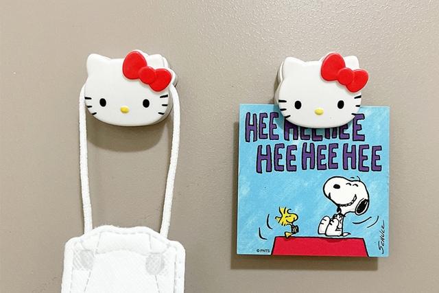 산리오 정품 키티 집게형 냉장고 자석