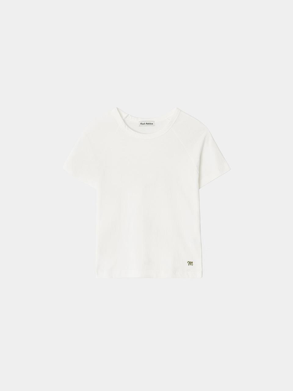 Logo crop tee (white)