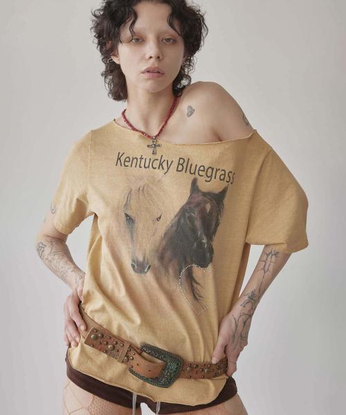 Sheriff Cut Out Tee Yellow