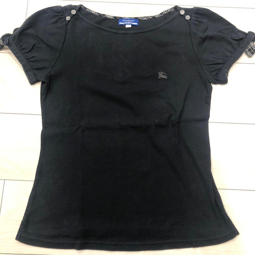 BURBERRY BLUE LABEL ブラック Tシャツ 38
