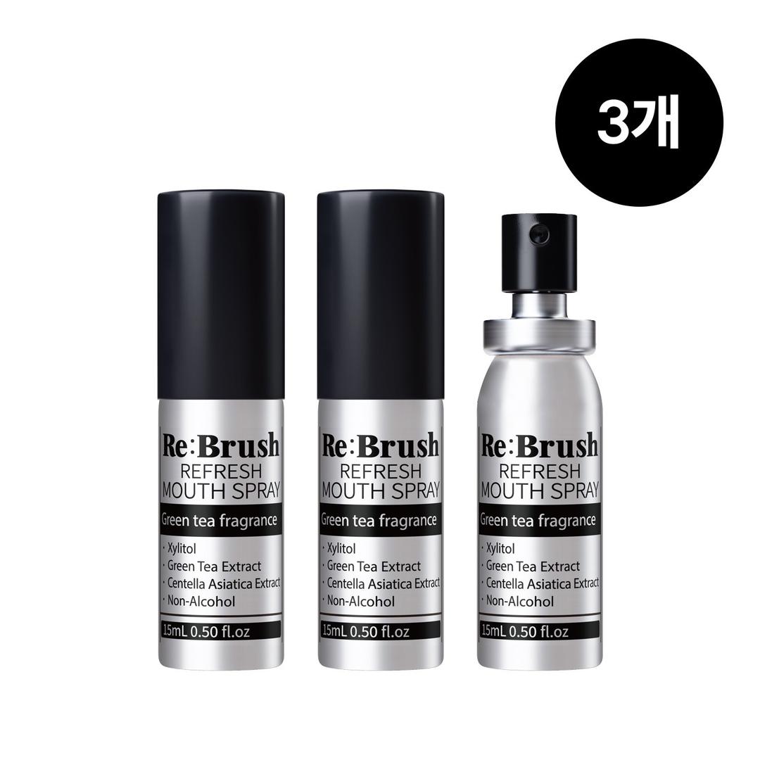 [치아착색제거] 리브러쉬 리프레쉬 무알콜 유산균 구강 스프레이 그린티, 15ml, 3개 - 구강스프레이 | 쿠팡