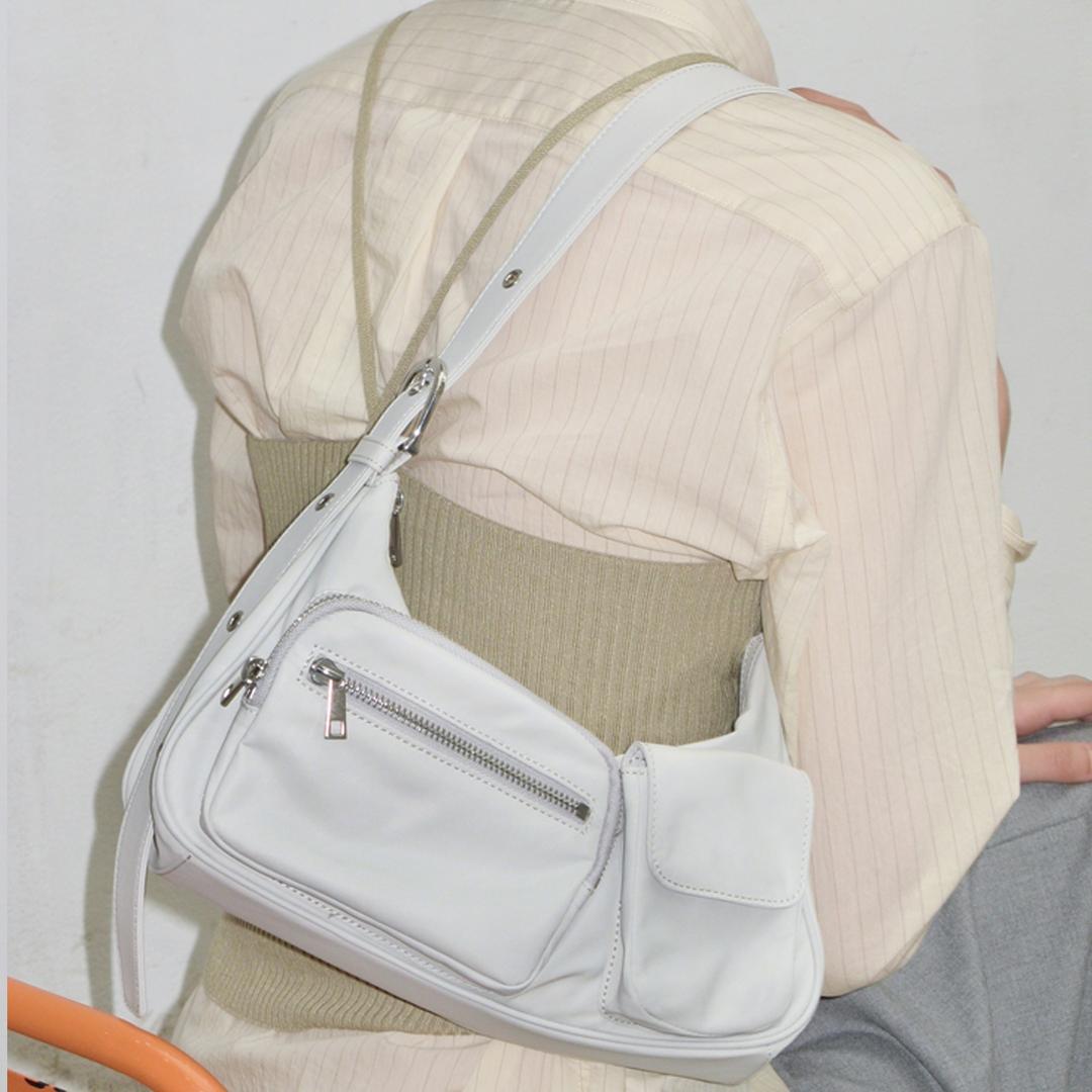 [3차 리오더] Multi pocket bag Light grey