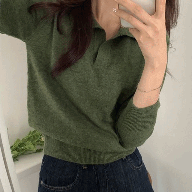 어텀위너 베이직칼라니트