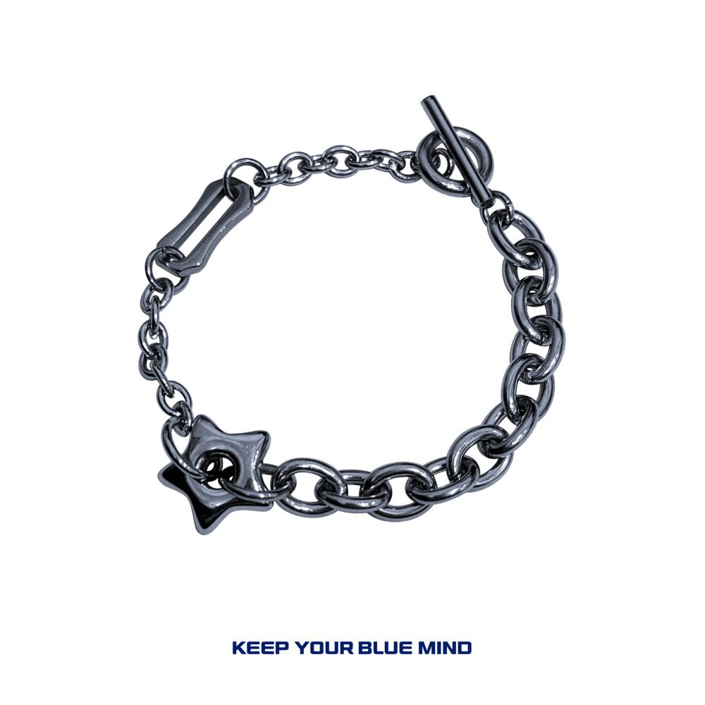 [써지컬스틸] 라운드 스타 토글바 팔찌_ Round star toggle bar bracelet