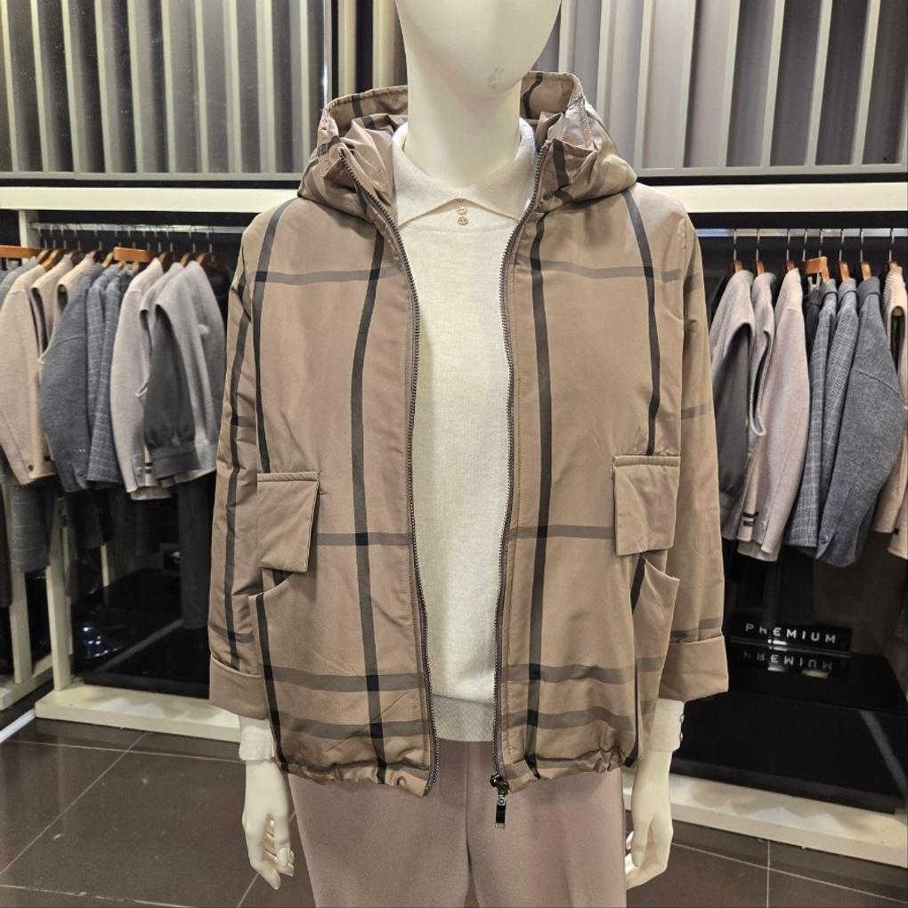 체크반후드점퍼패딩 MOJP25N31_NC중앙로역점