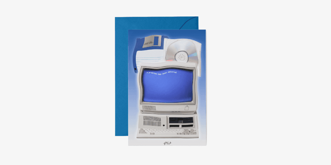 broken computer 엽서