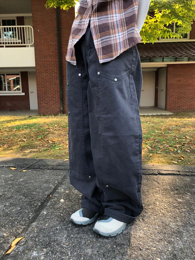 레인저 카고 절개 와이드 팬츠