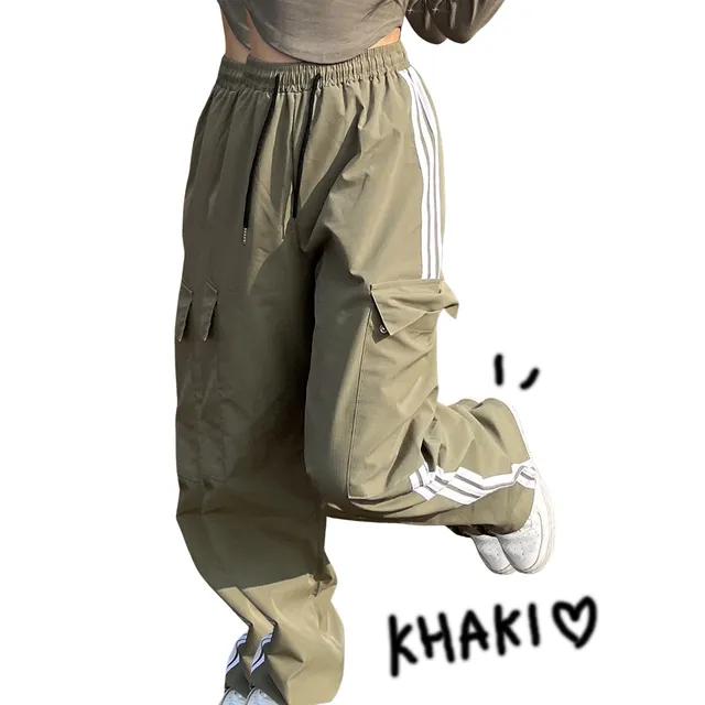 [Y2K] Big pocket wide track PT_Khaki