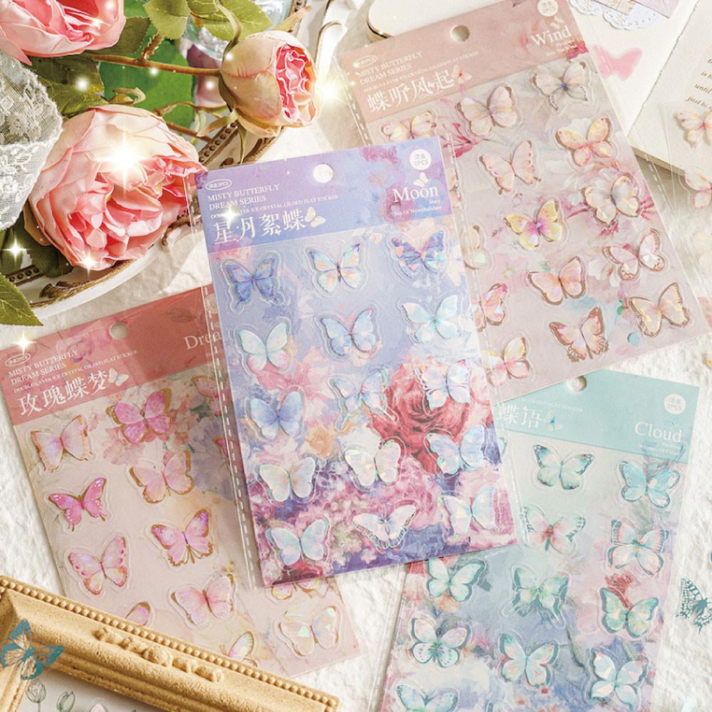 4종일괄 입체 나비 씰스티커