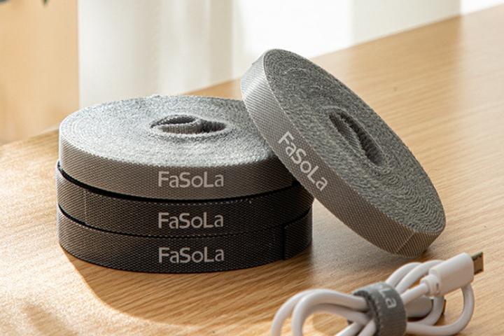 5M 잘라쓰는 케이블 전선정리 찍찍이 소품정리용 벨크로 테이프 3color