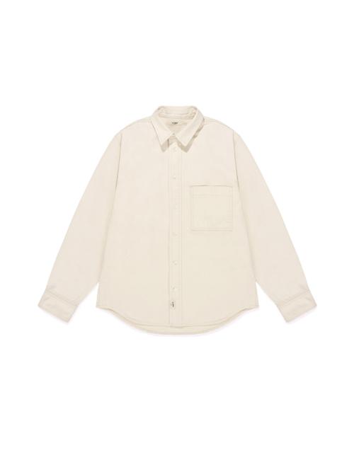 G CLASSIC COTTON TWILL SHIRT (IVORY)