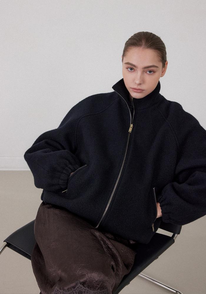 CASHMERE WOOL JUMPER_DEEP NAVY