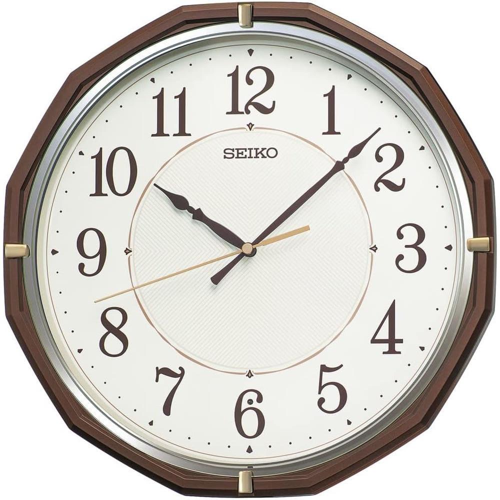 세이코 거실벽시계 전파시계 아날로그 메탈릭 KX274B
