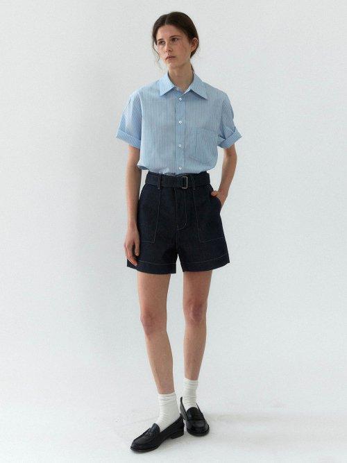 belted half denim